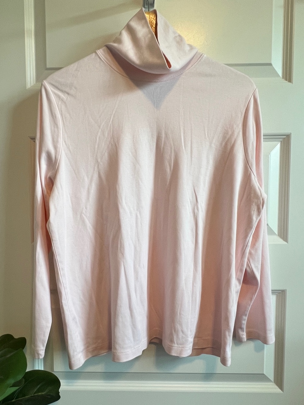L.L. BEAN Cowl Turtleneck Long Sleeve Top 1x Cotton